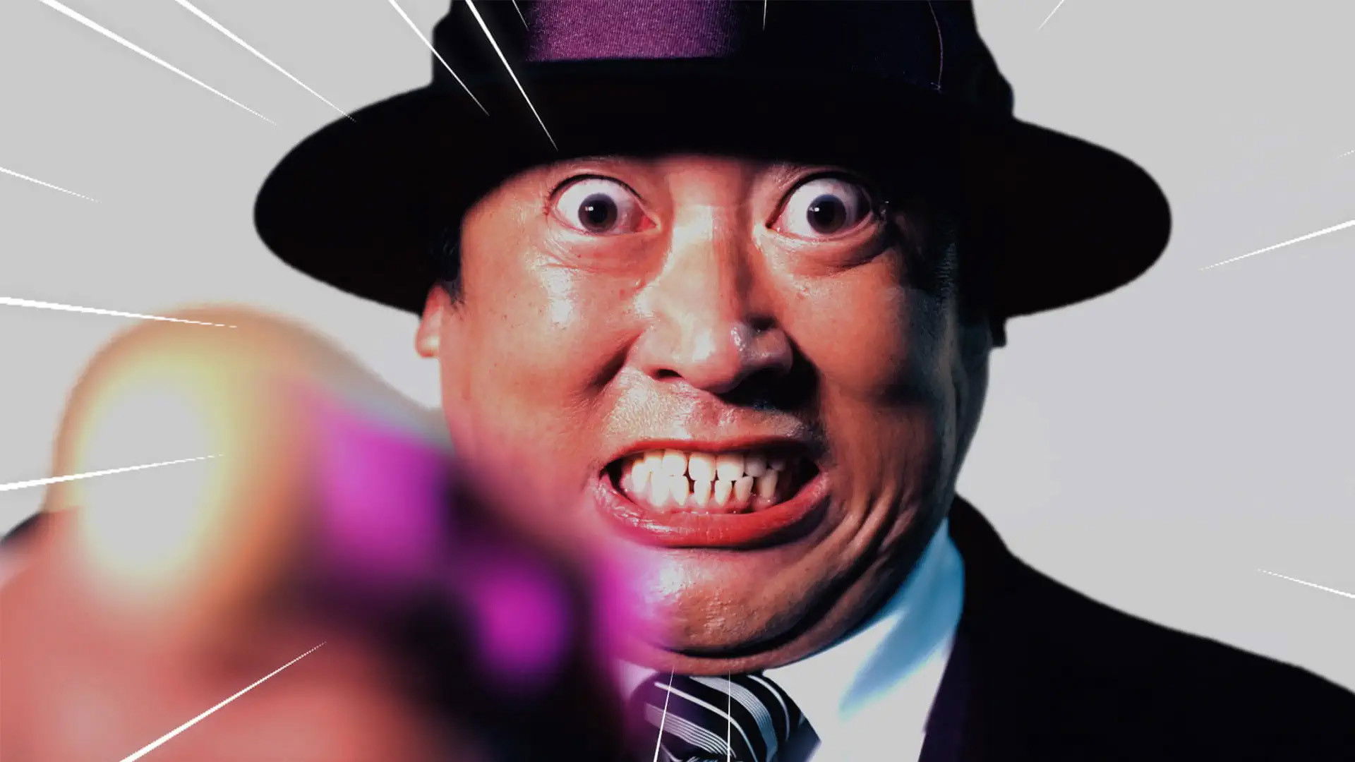 The Laughing Salesman Background