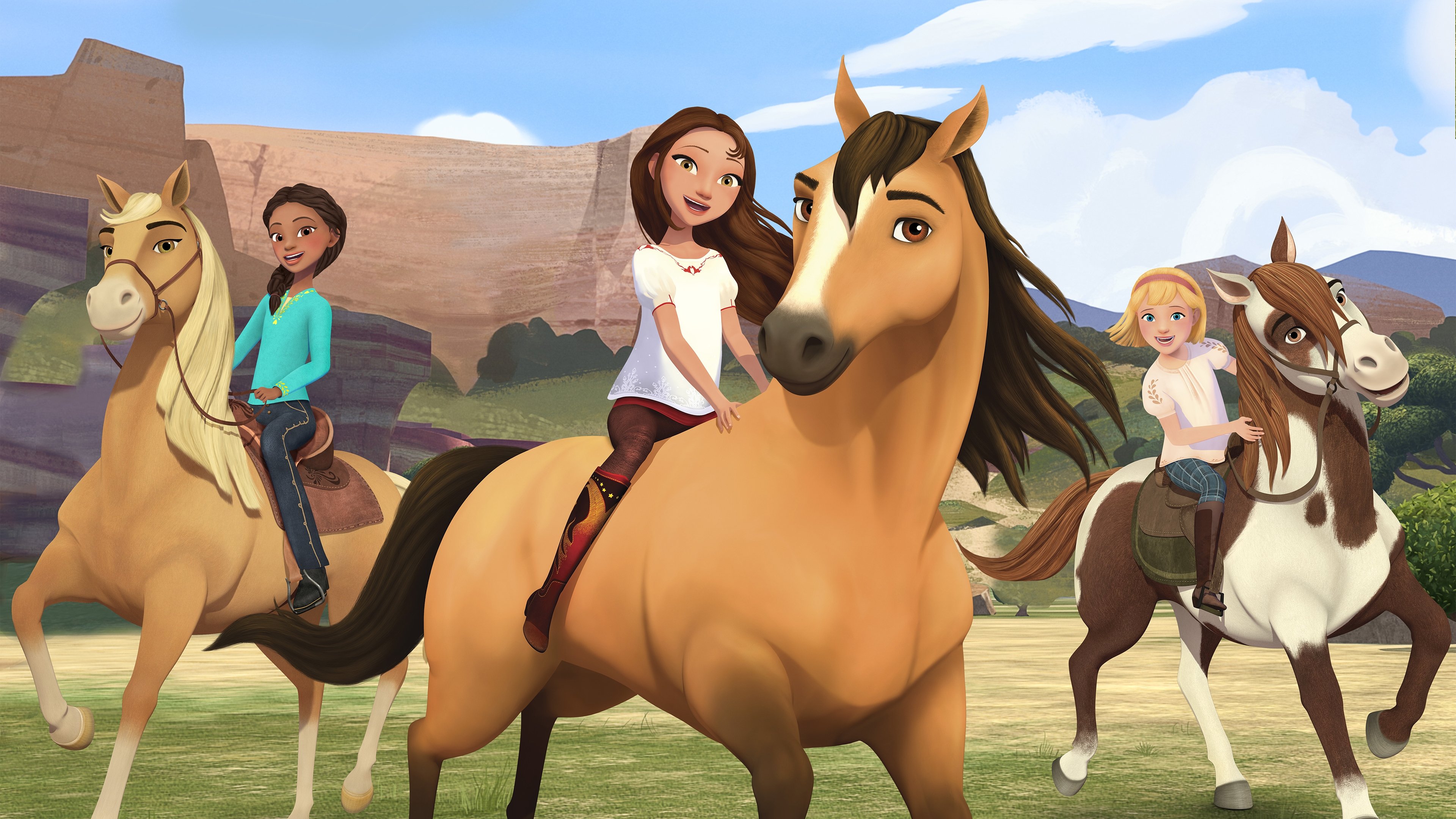 Spirit: Riding Free Background
