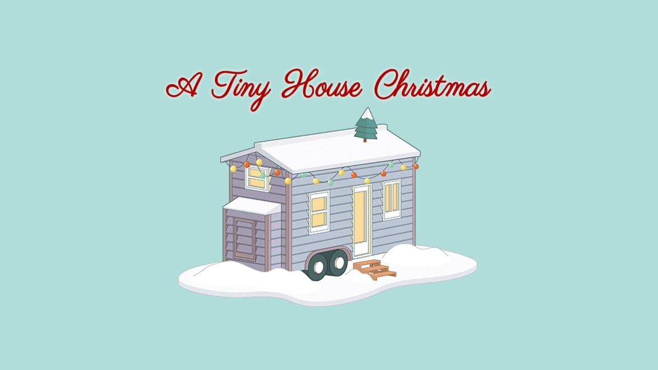 A Tiny House Christmas Background