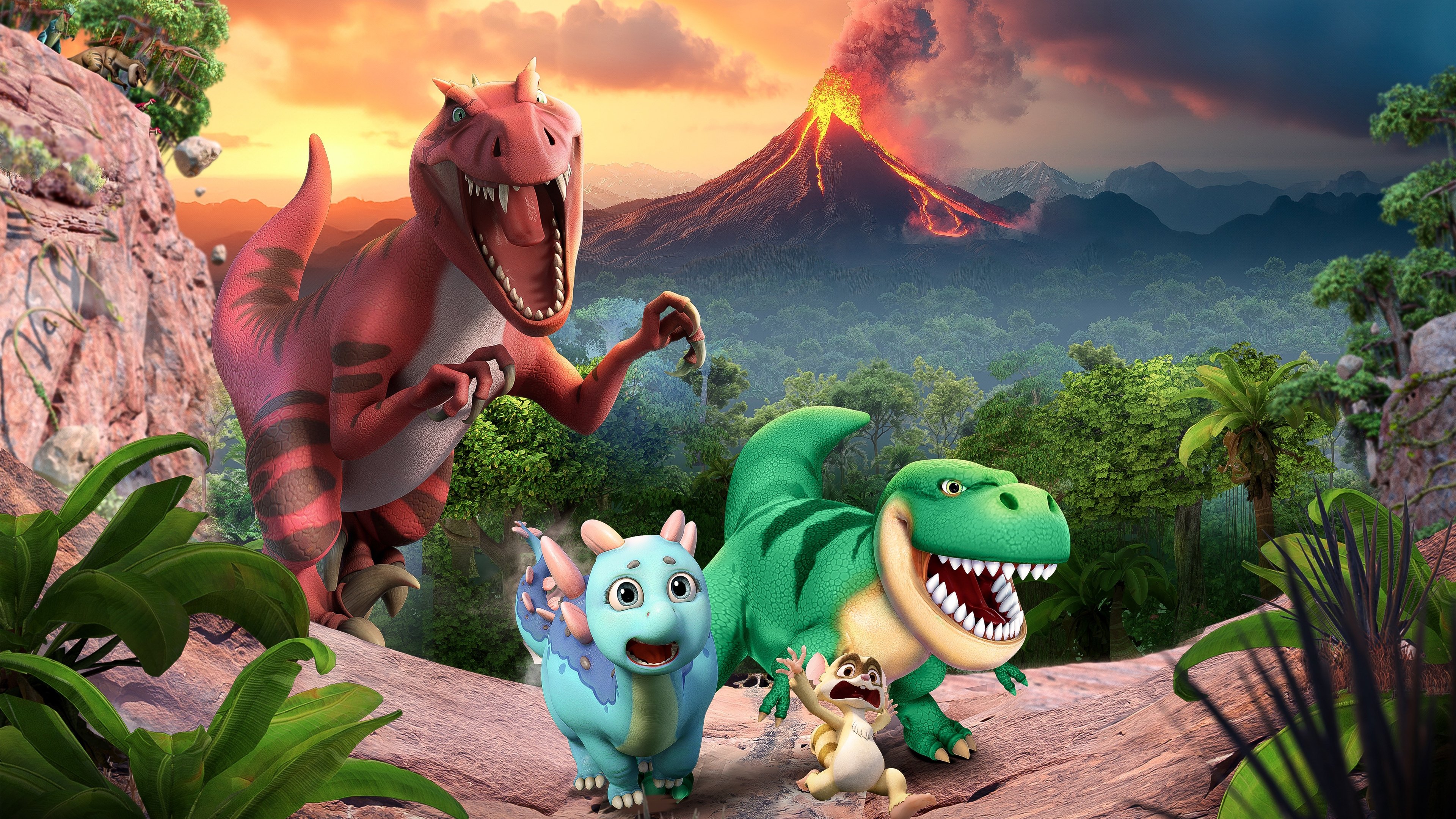 GG Bond: Diary of Dinosaurs Background