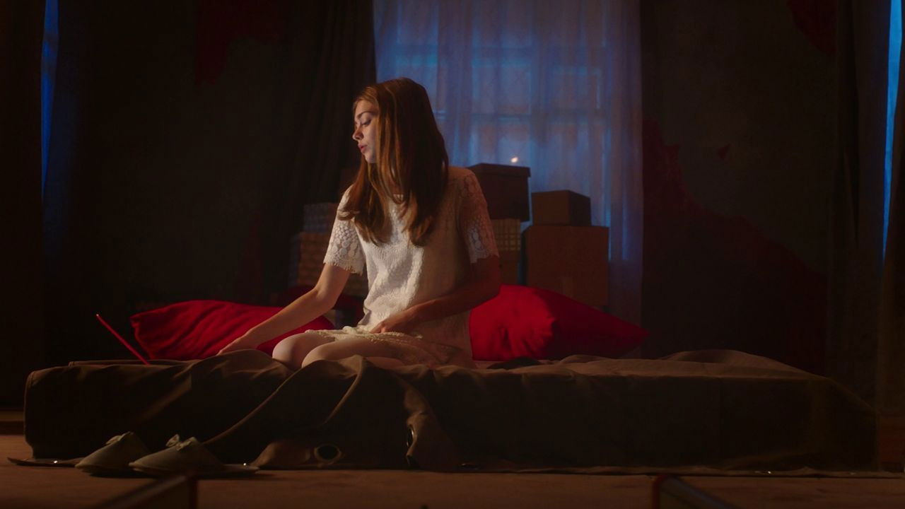 A Girl with a Scythe Background