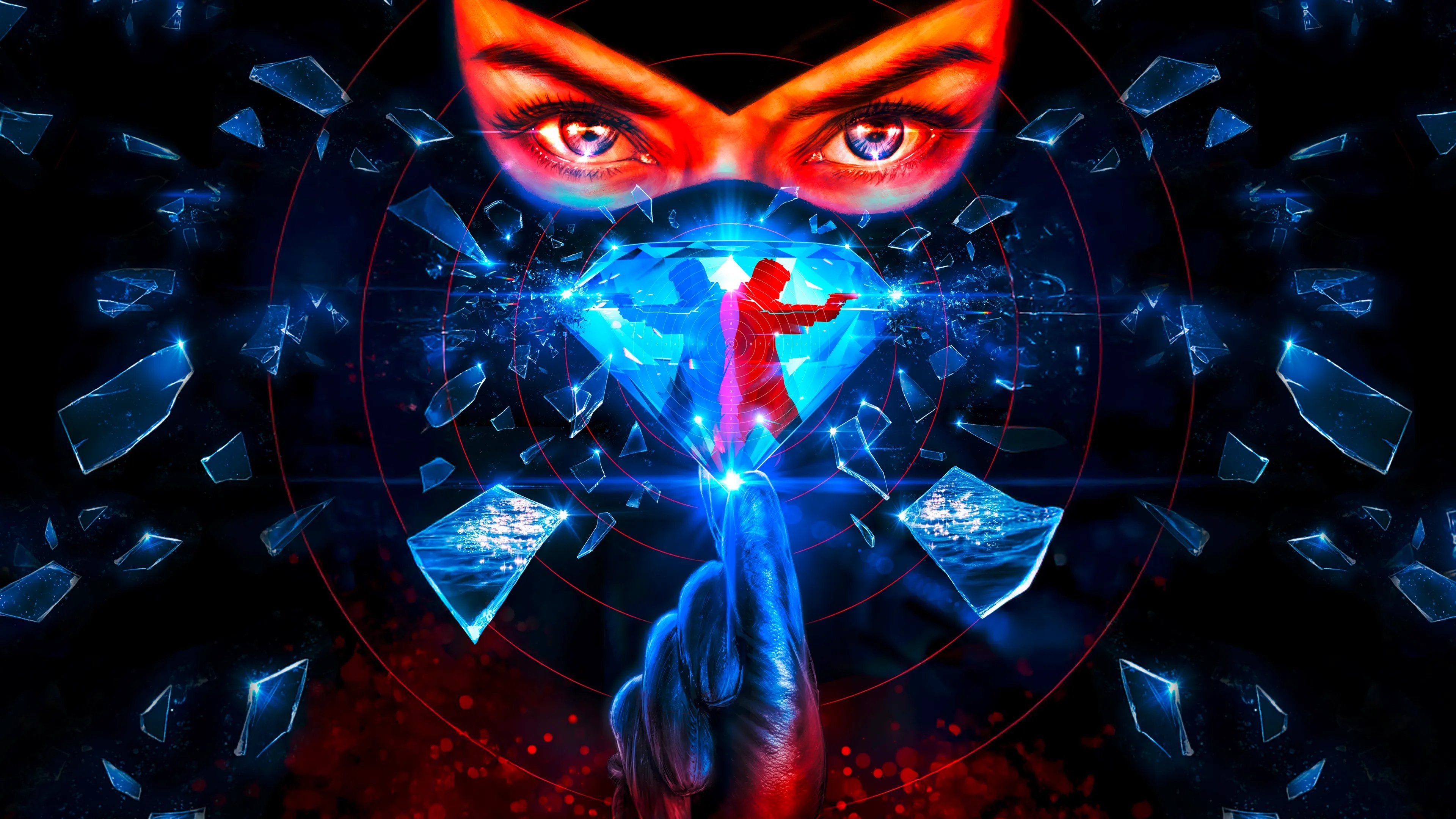 Reflection in a Dead Diamond Background