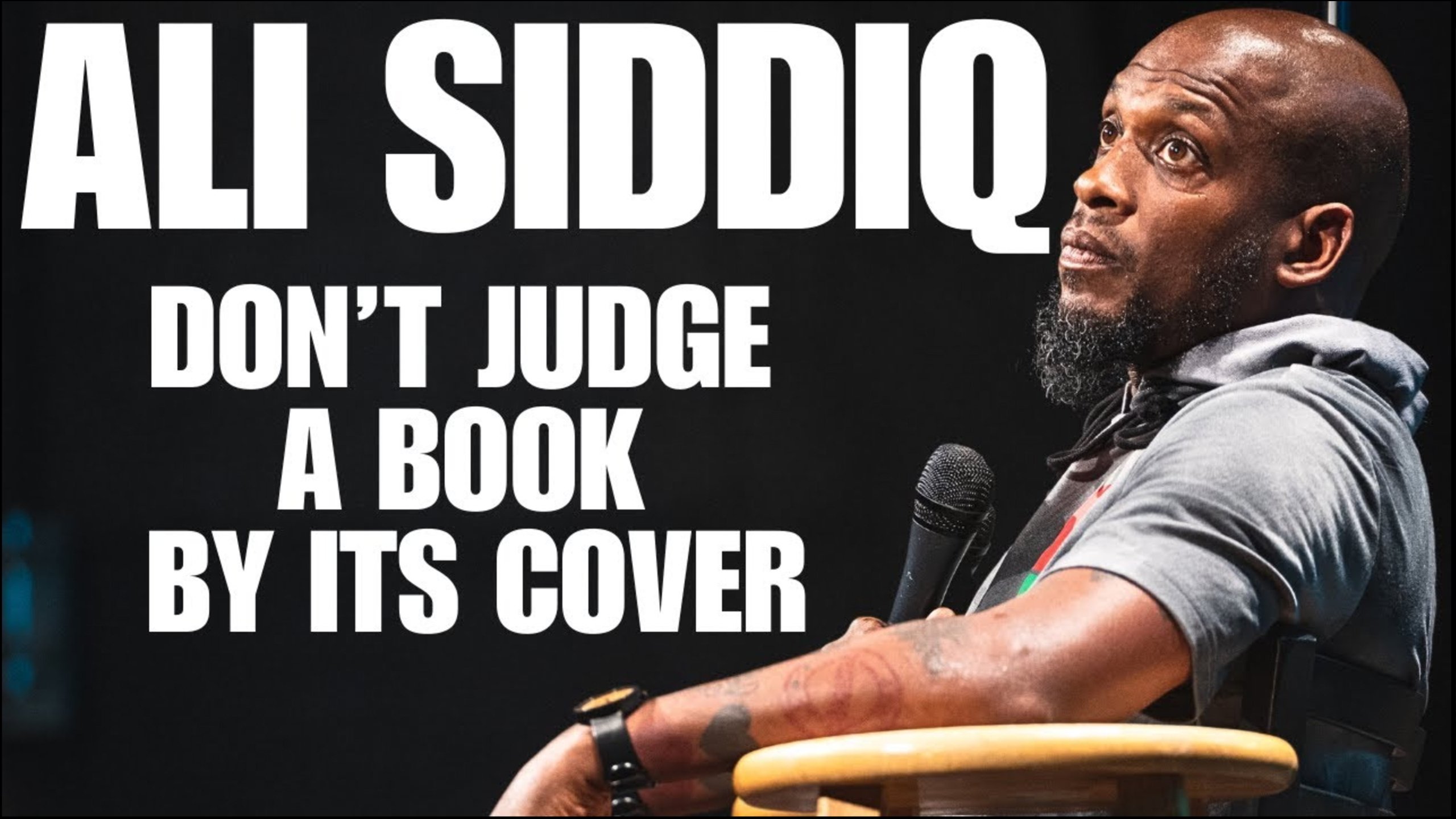 Ali Siddiq: Don't Judge A Book by Its Cover Background