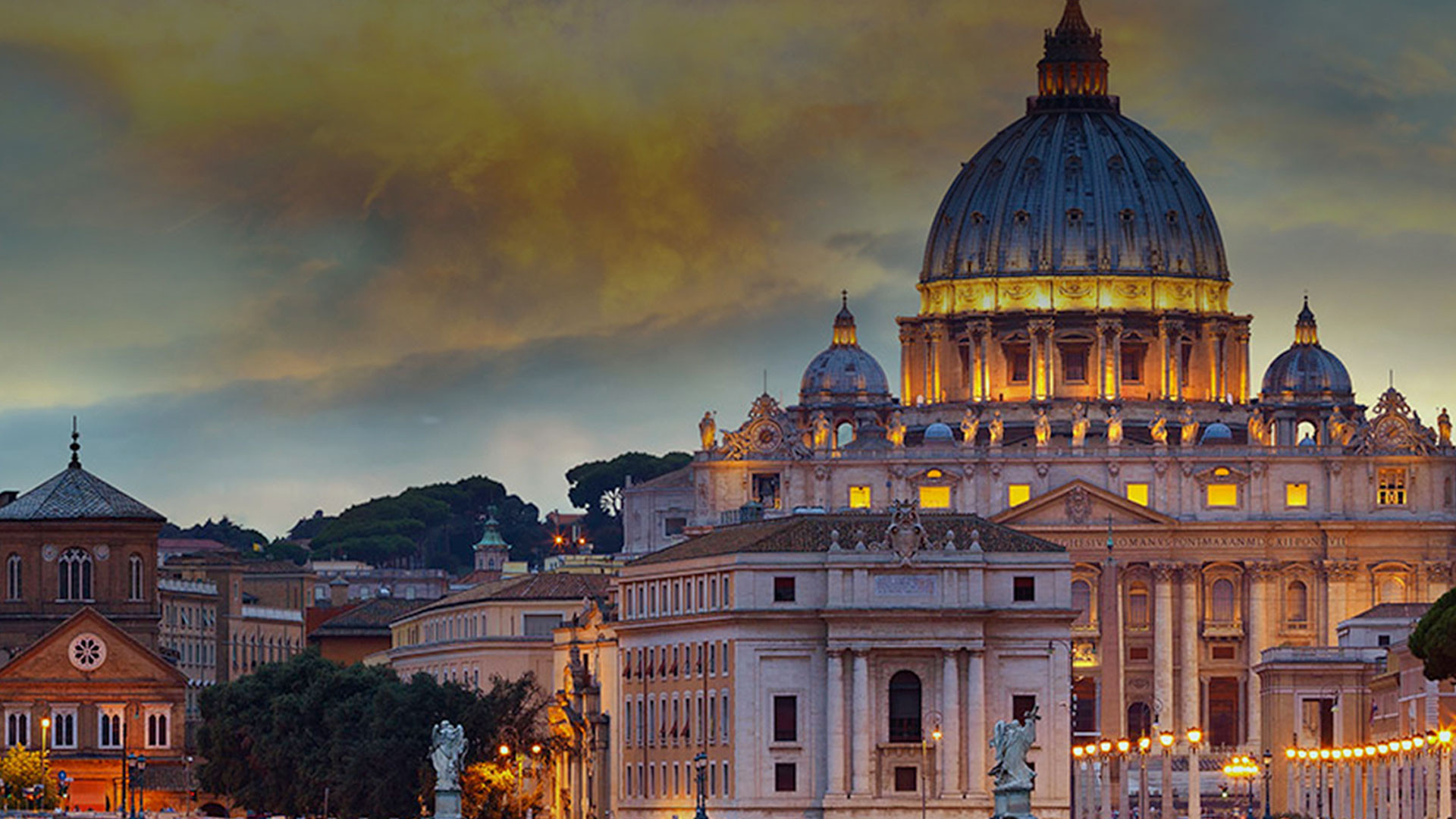 St. Peter's and the Papal Basilicas of Rome 3D Background