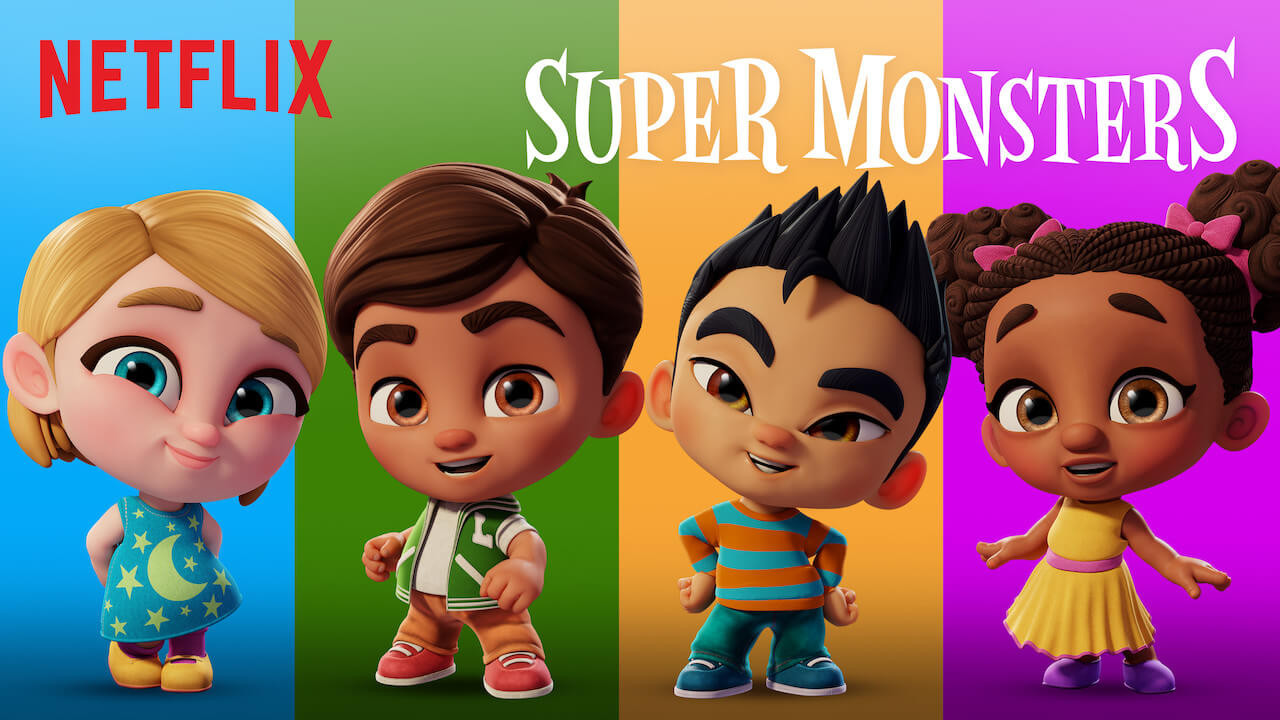 Super Monsters Back to School Background