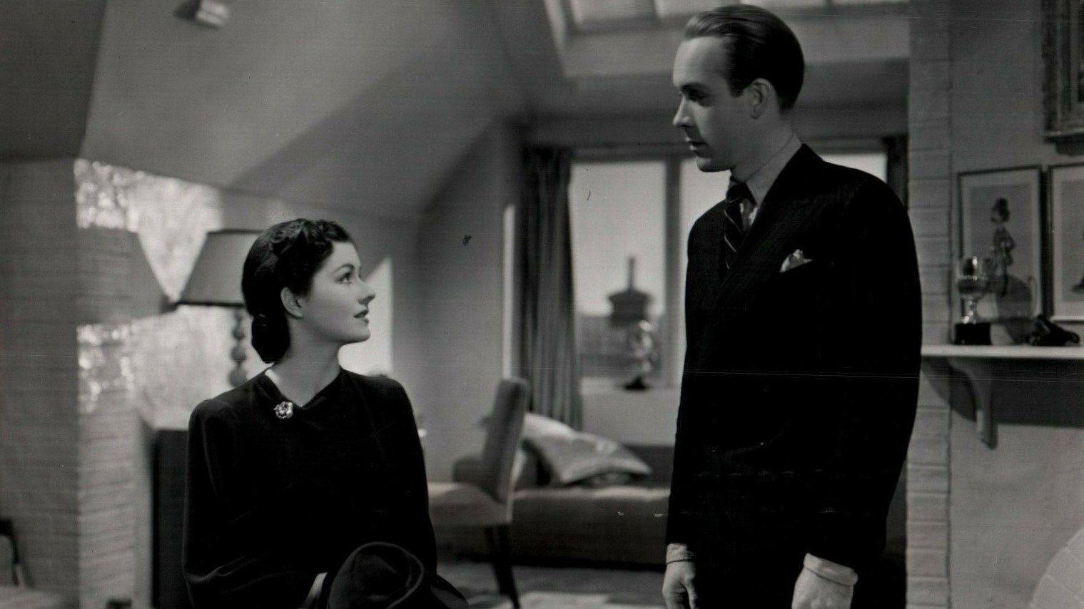 Girl in the News Background