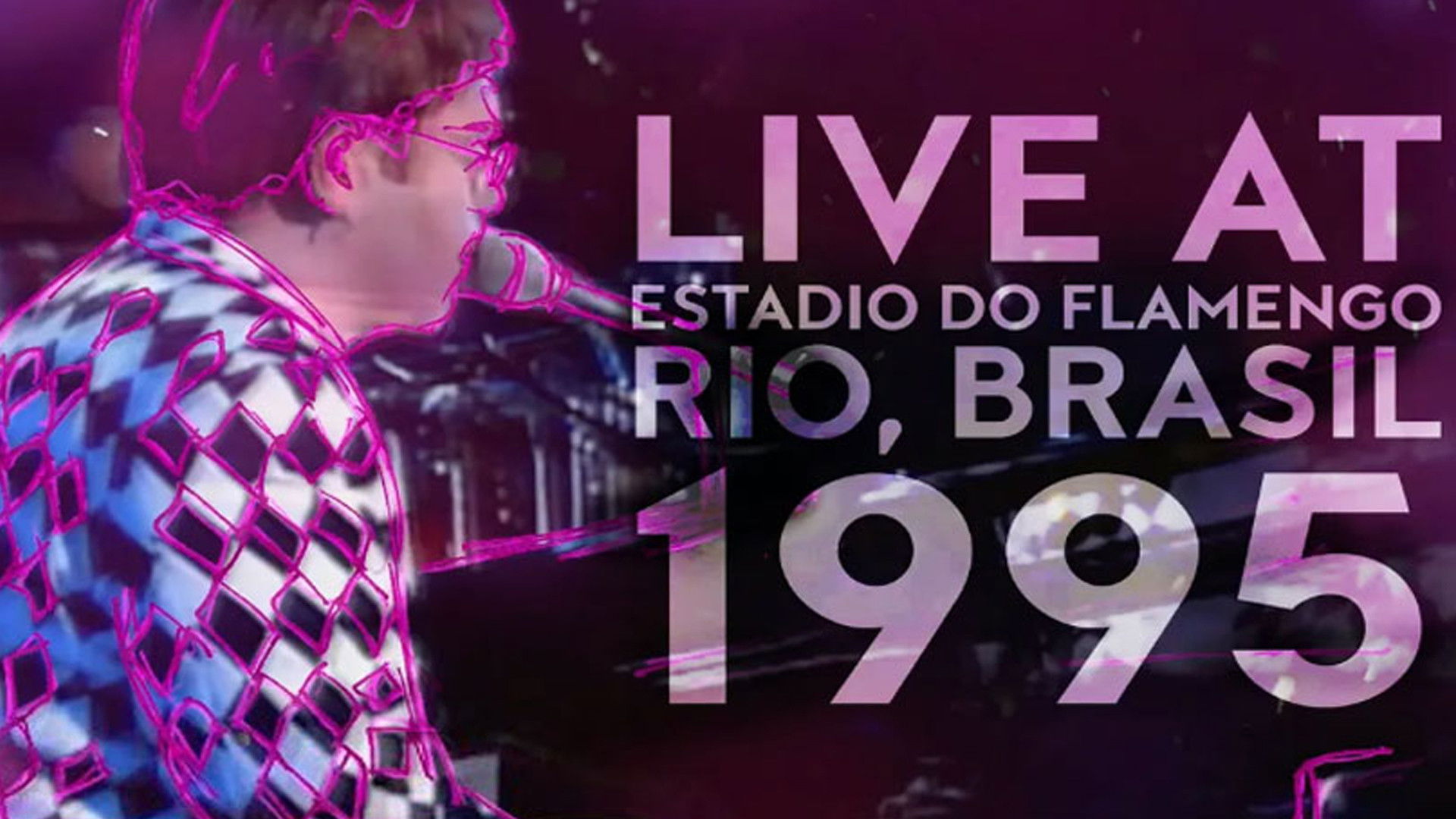 Elton John - Estadio Do Flamengo, Rio, Brasil 1995 Background