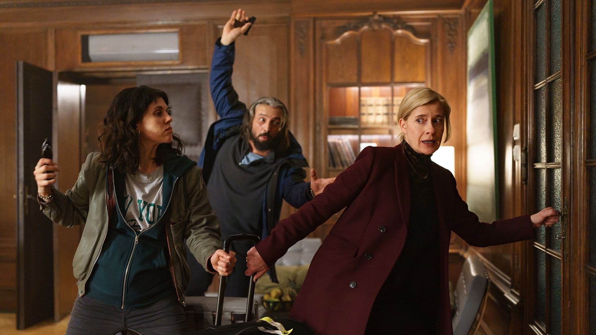 Zwei gegen die Bank Background