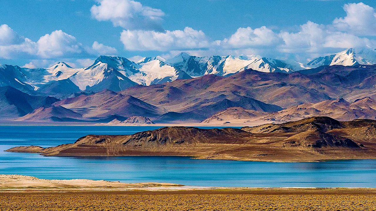 Seen auf dem Dach der Welt Background