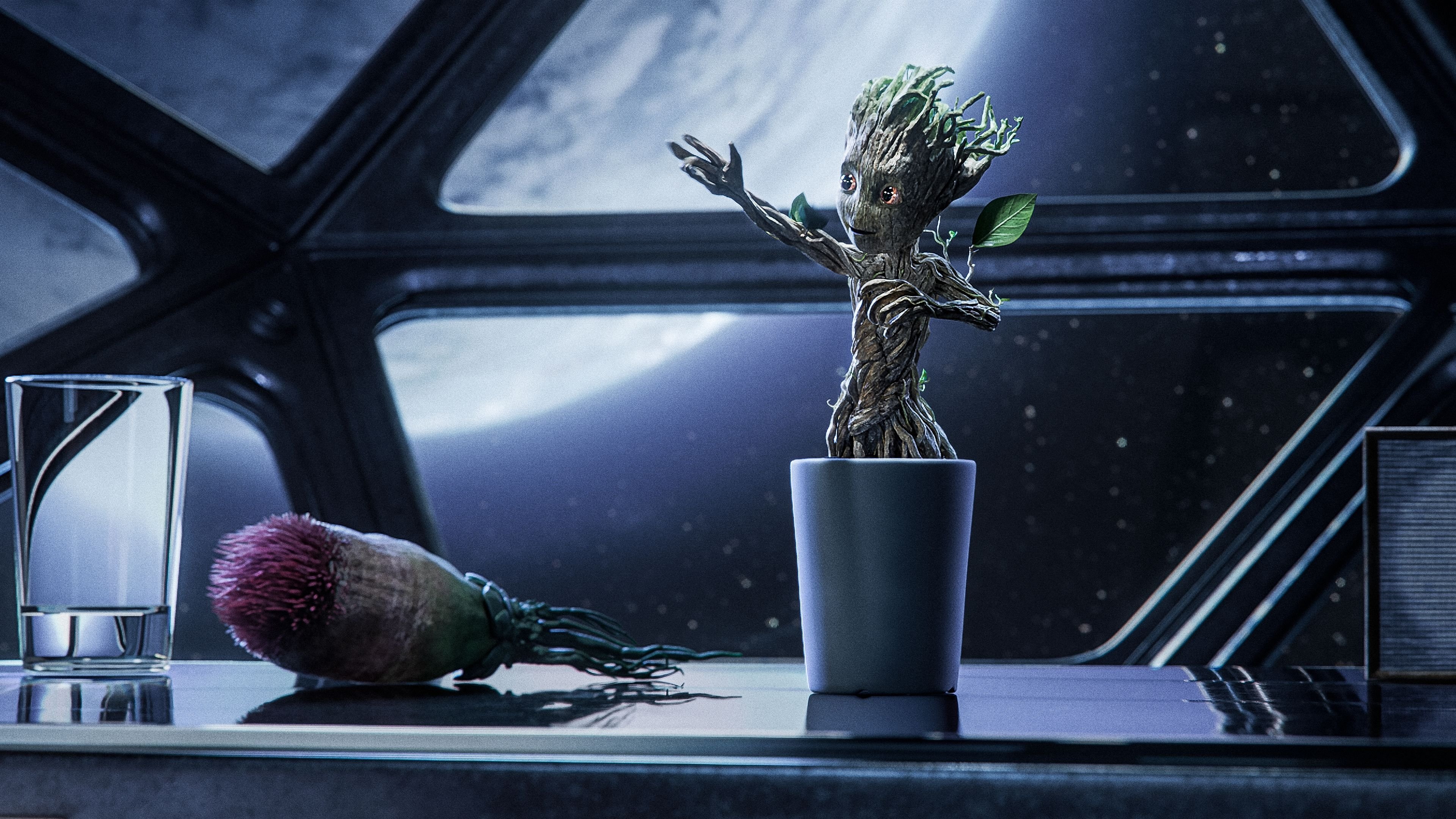 Groot's First Steps Background