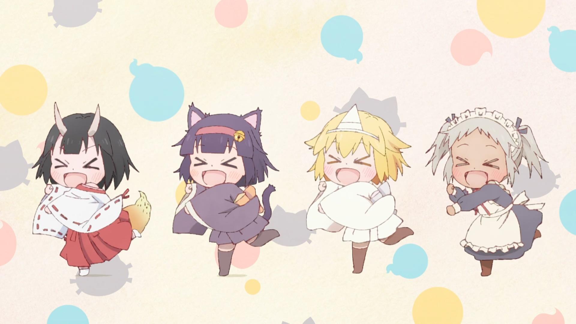 Miss Shachiku and the Little Baby Ghost Background