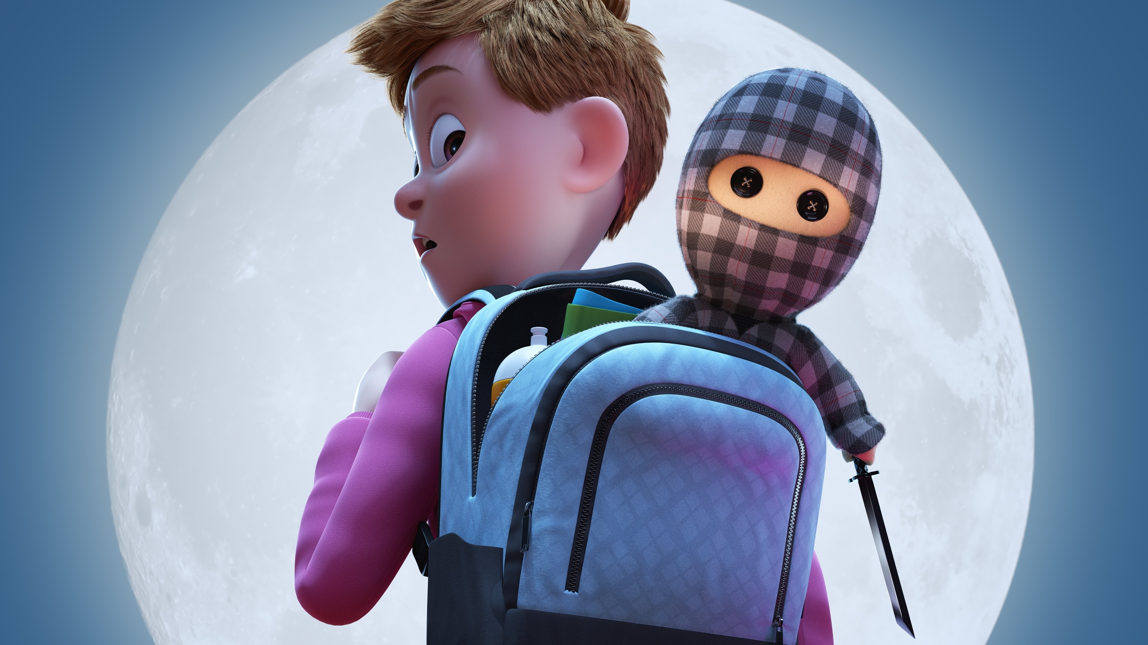 Checkered Ninja Background