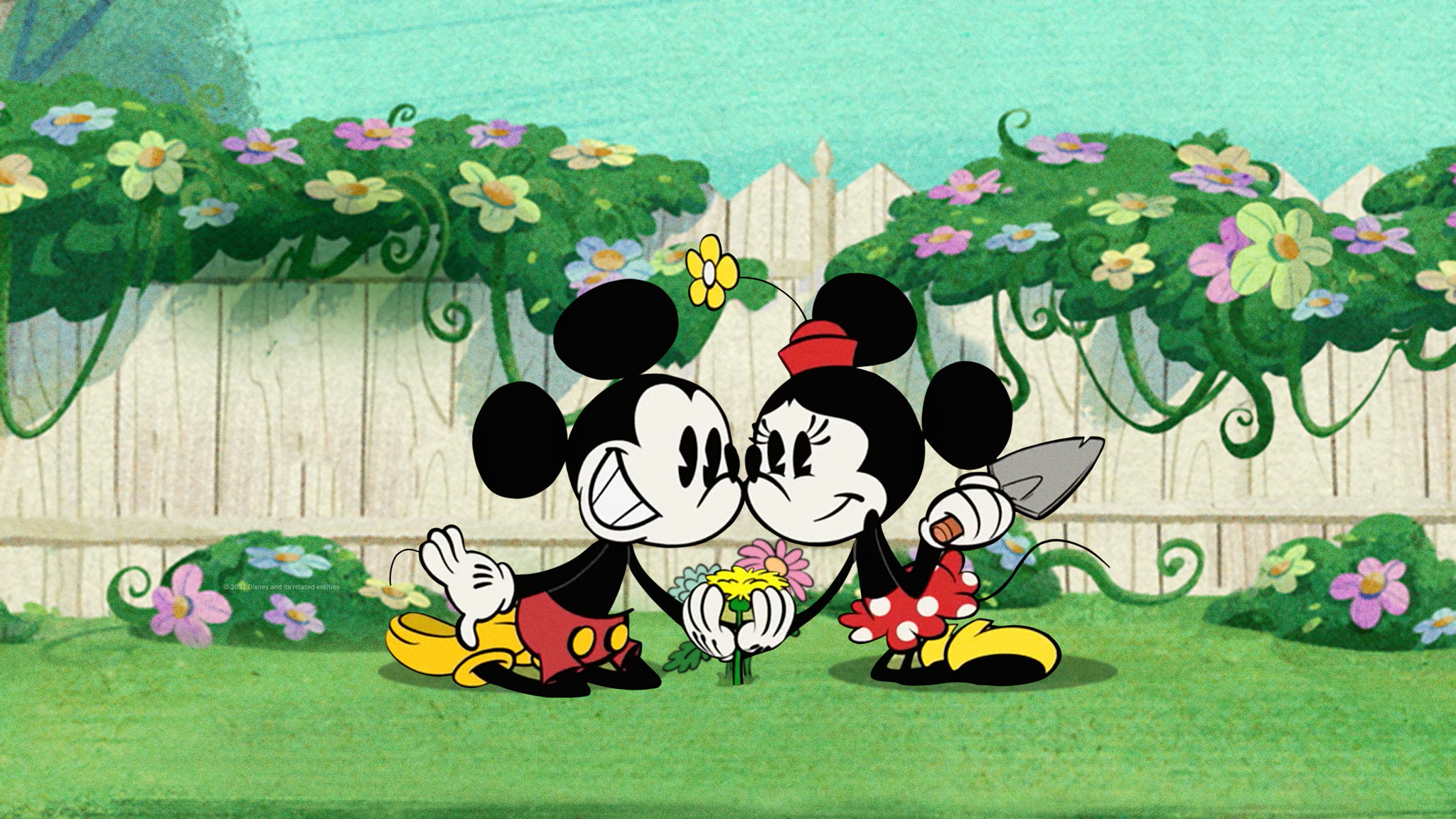 The Wonderful Spring of Mickey Mouse Background