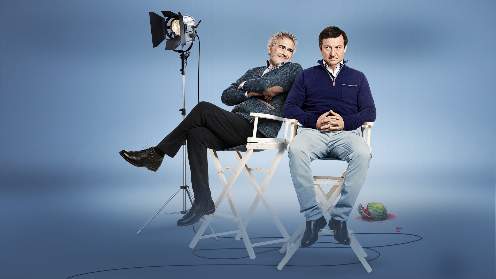 A Cat with a Dog Background