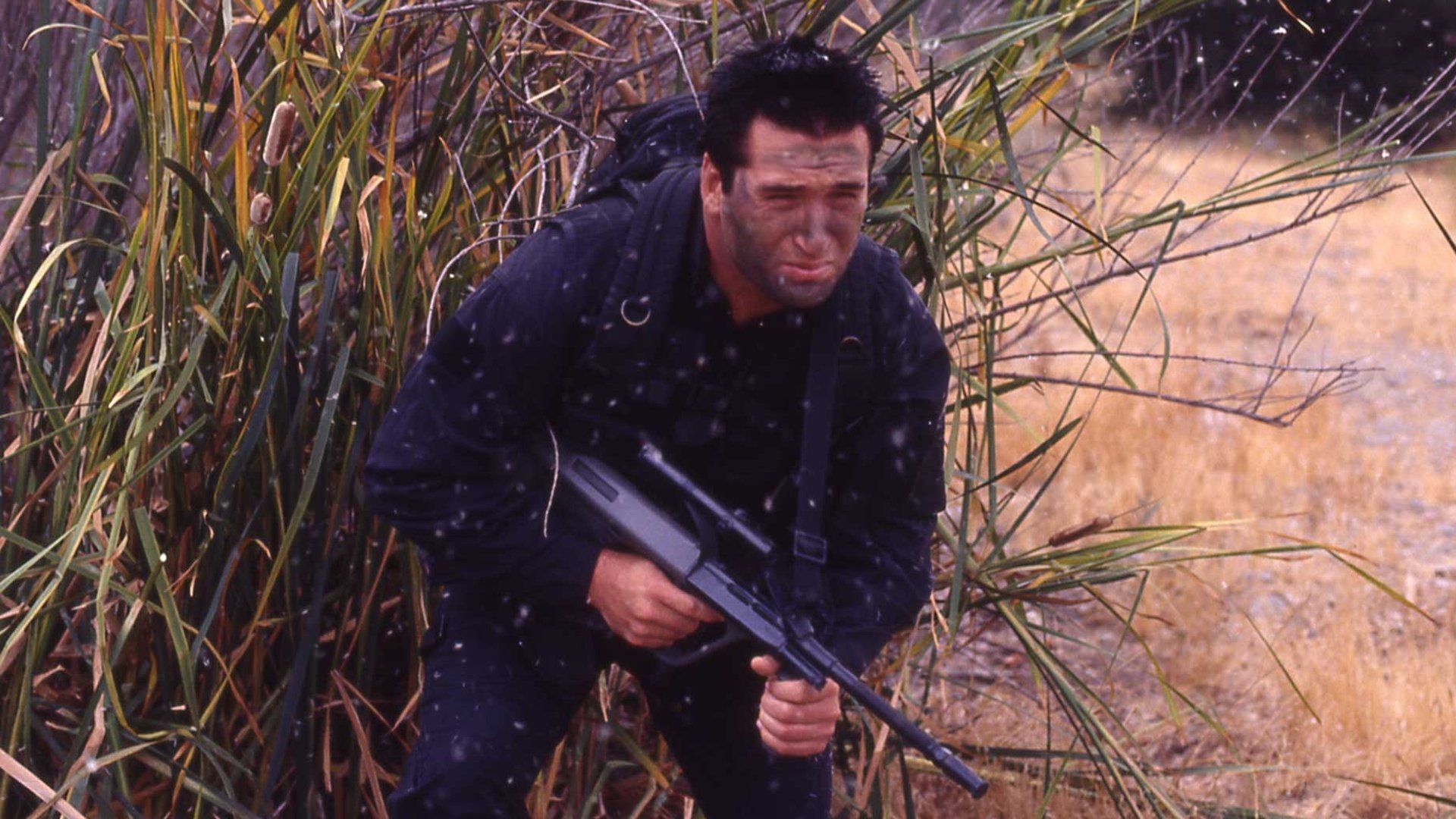 Running Red Background