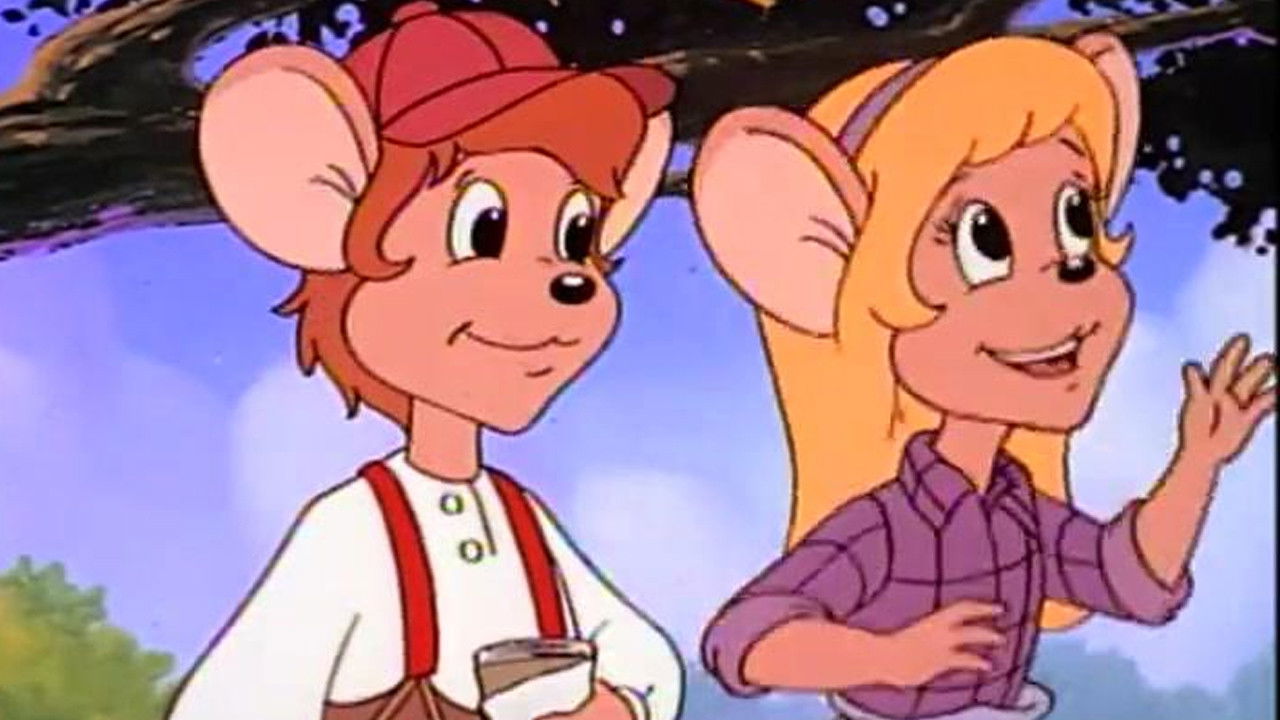 Little Mouse on the Prairie Background