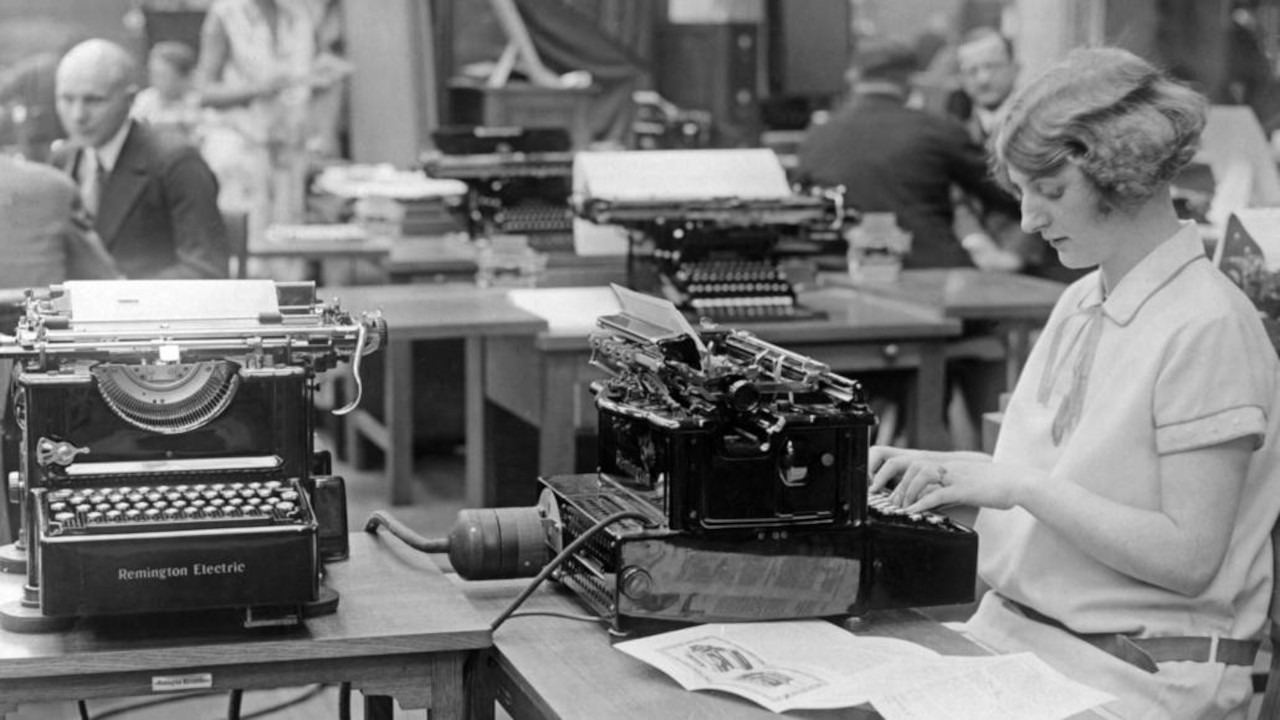 And Man Created the Secretary Background