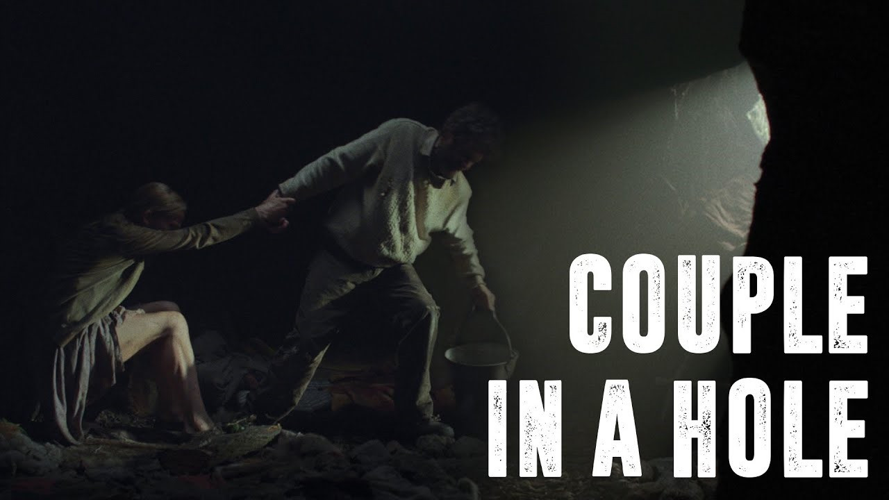 Couple in a Hole Background