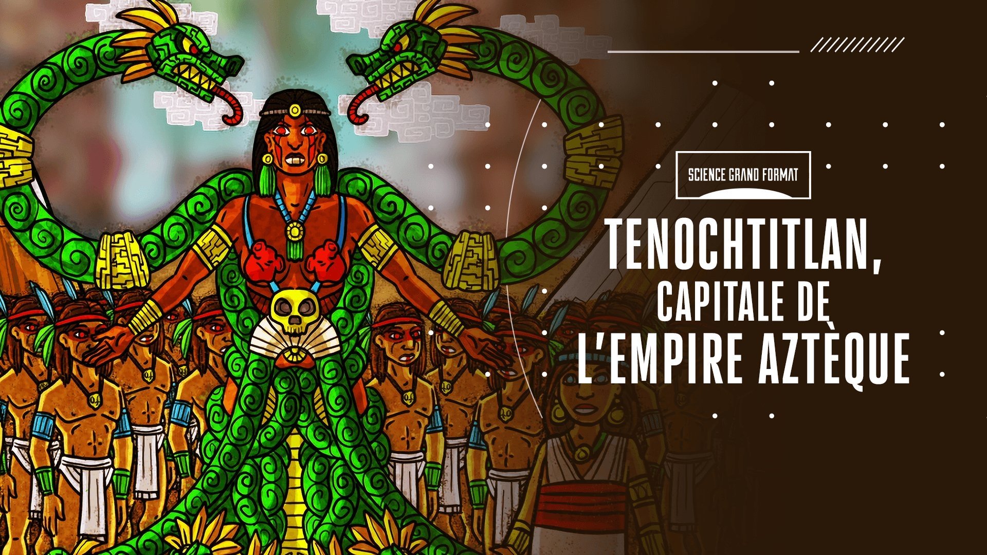 Tenochtitlan, capitale de l'empire Azteque Background