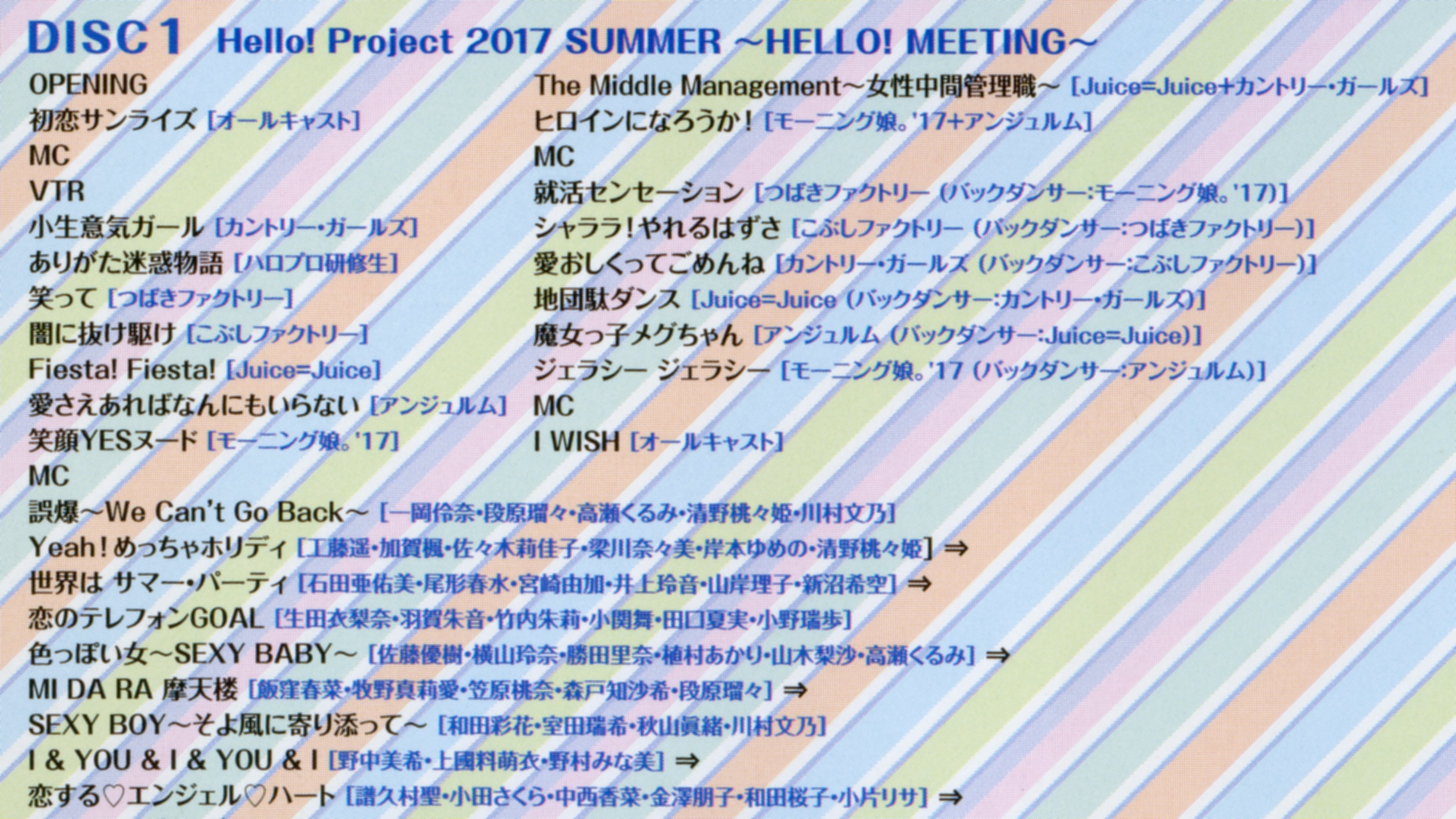 Hello! Project 2017 Summer ~HELLO! MEETING~ Background