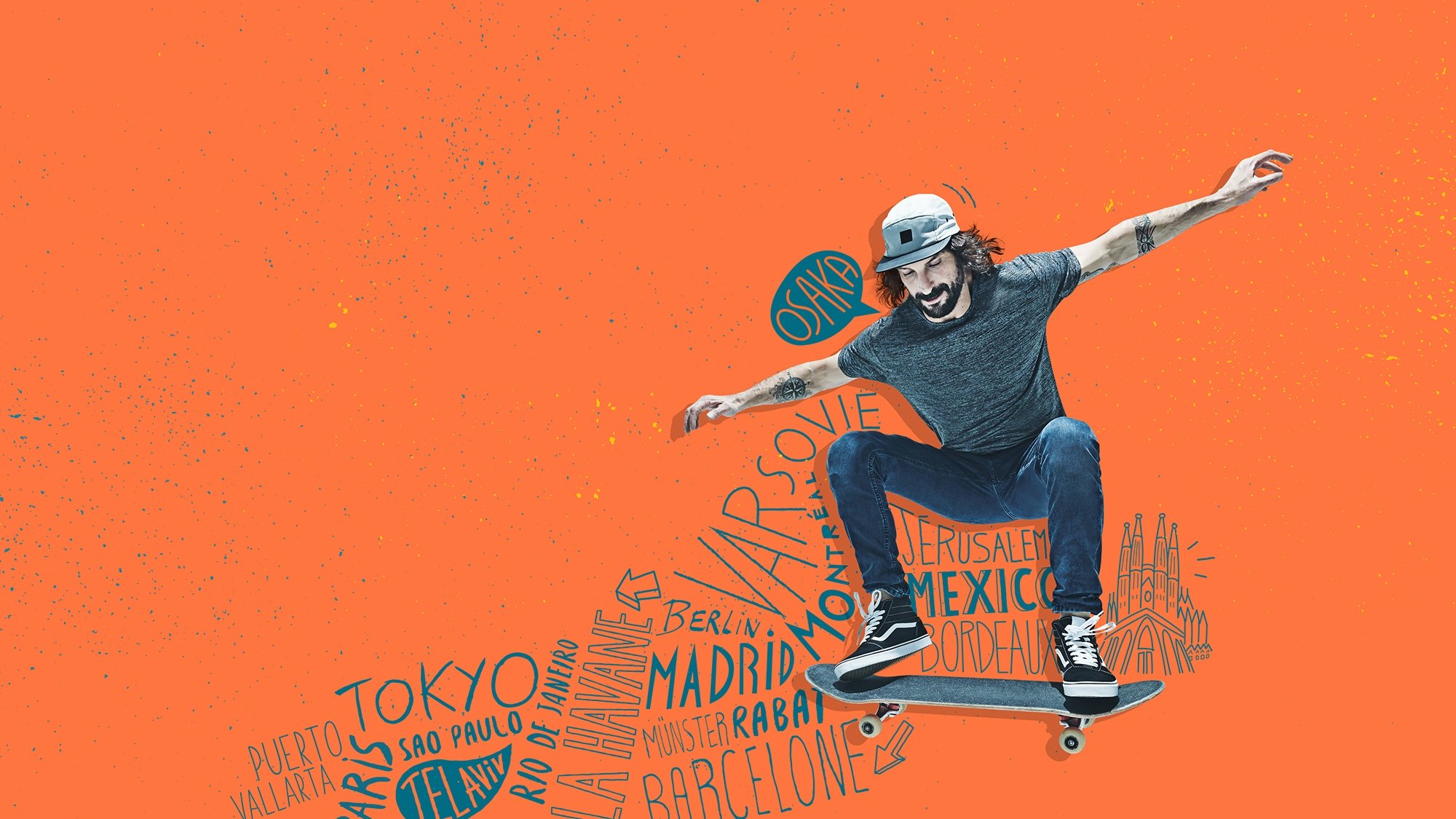 Skate the World Background