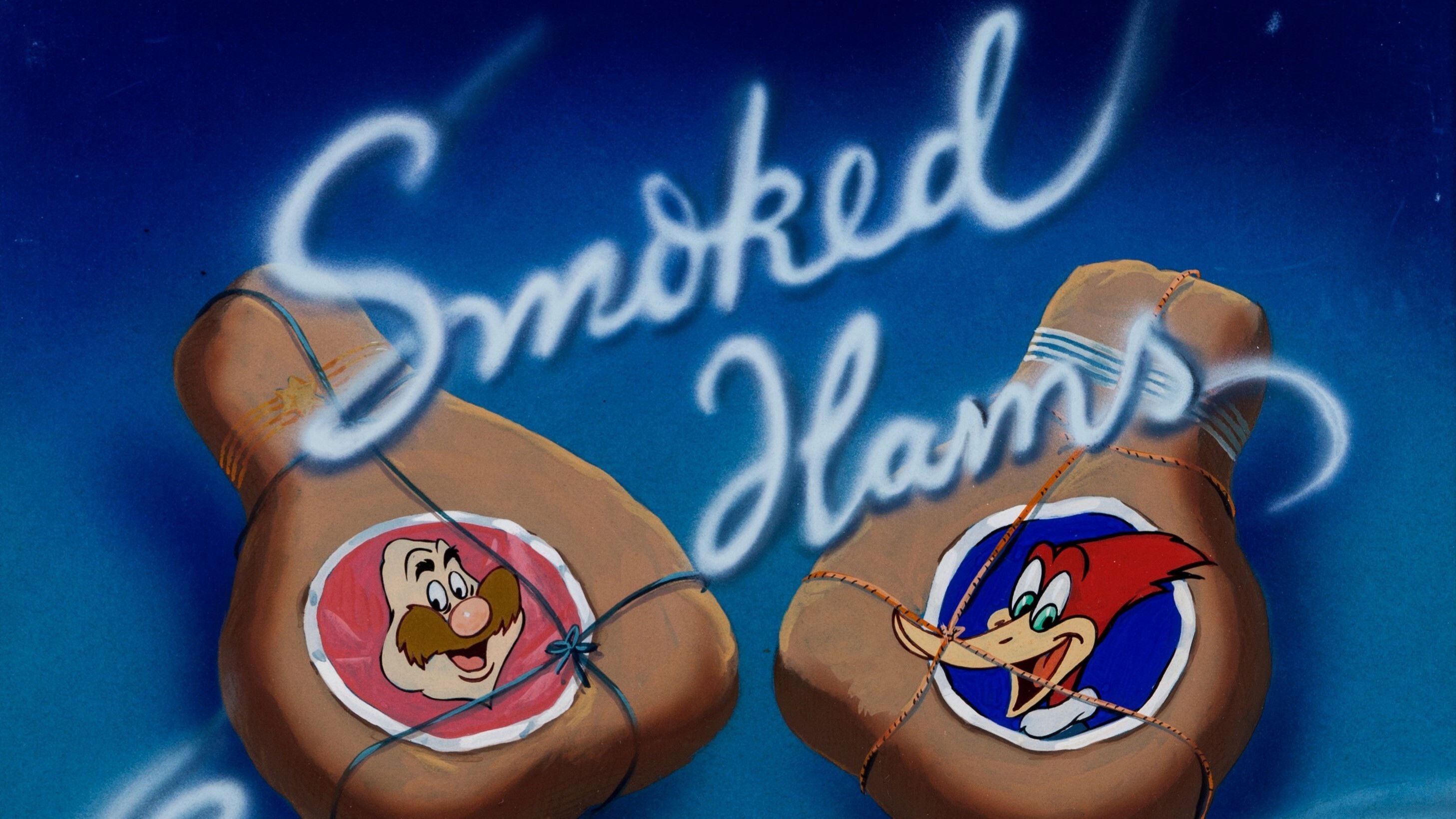 Smoked Hams Background