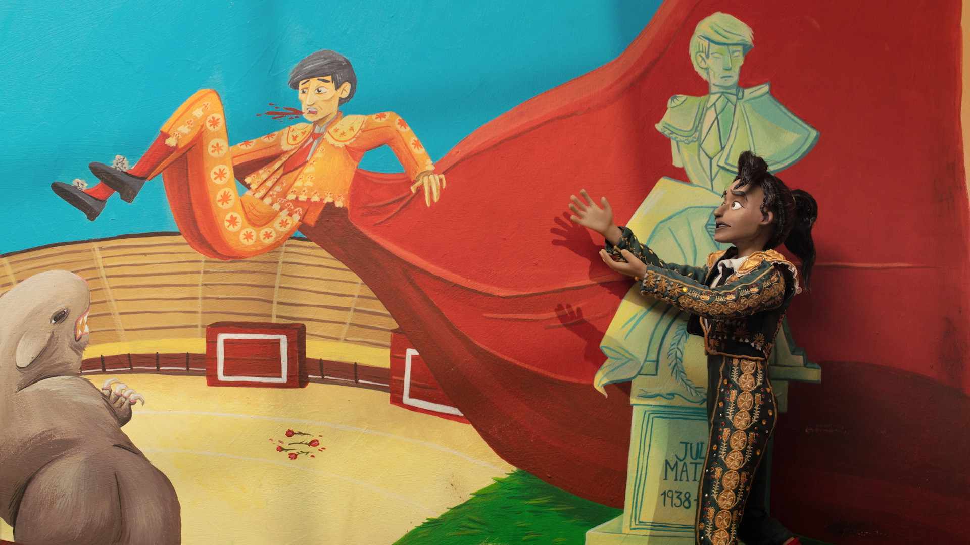 Women Wearing Shoulder Pads Background