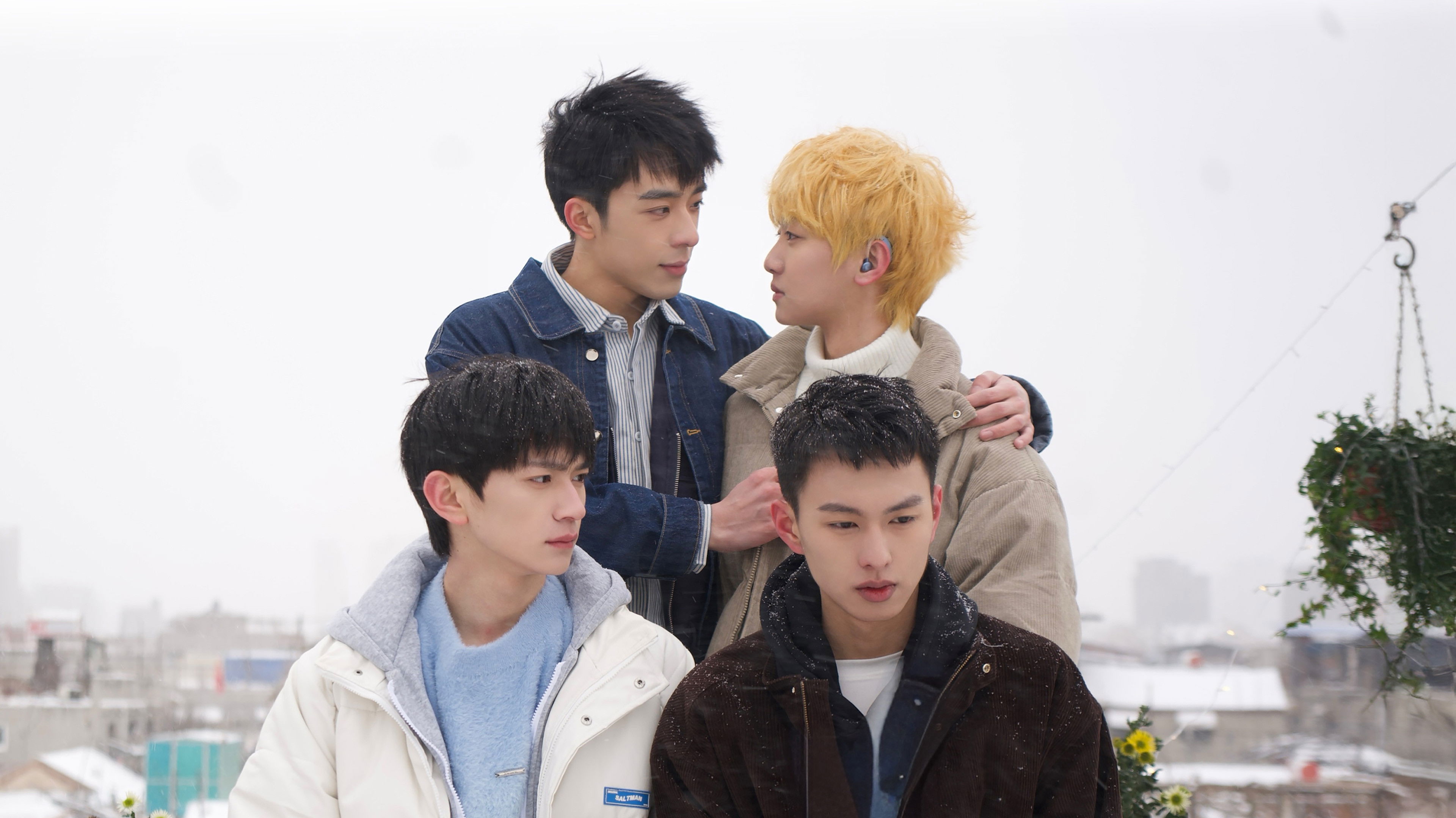 Blue Canvas of Youthful Days Background