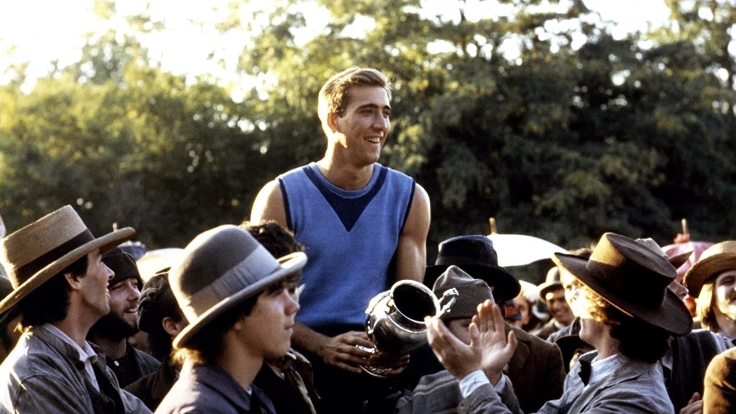 The Boy in Blue Background