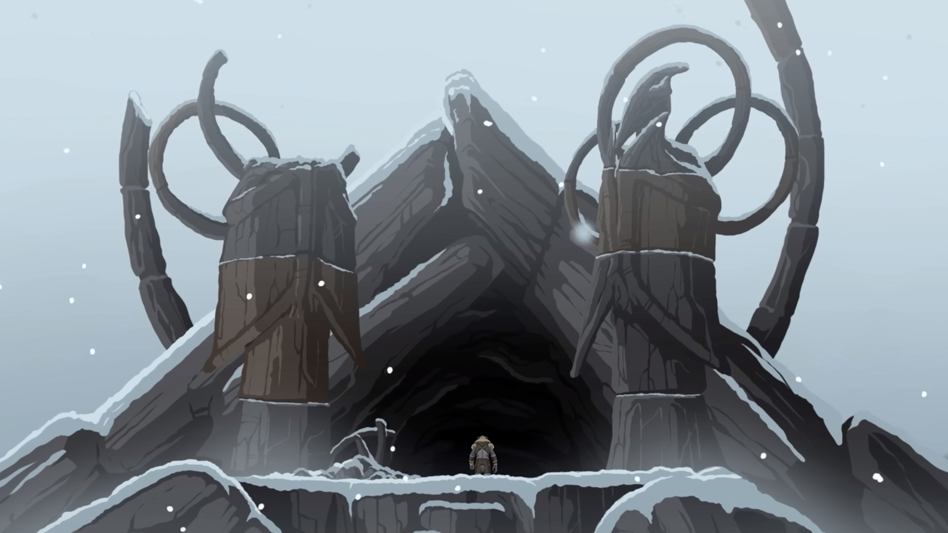 Winter Weathered Background