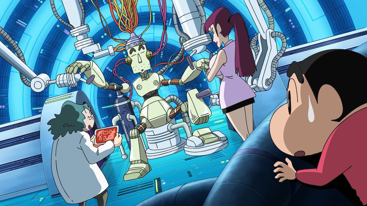 Crayon Shin-chan: Intense Battle! Robo Dad Strikes Back Background