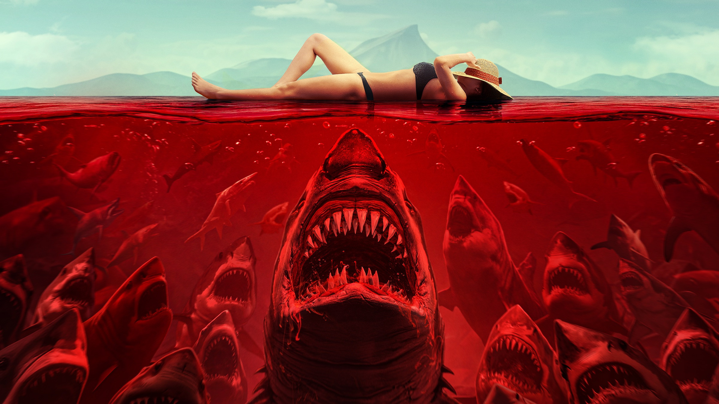 Man-Eating Shark Background