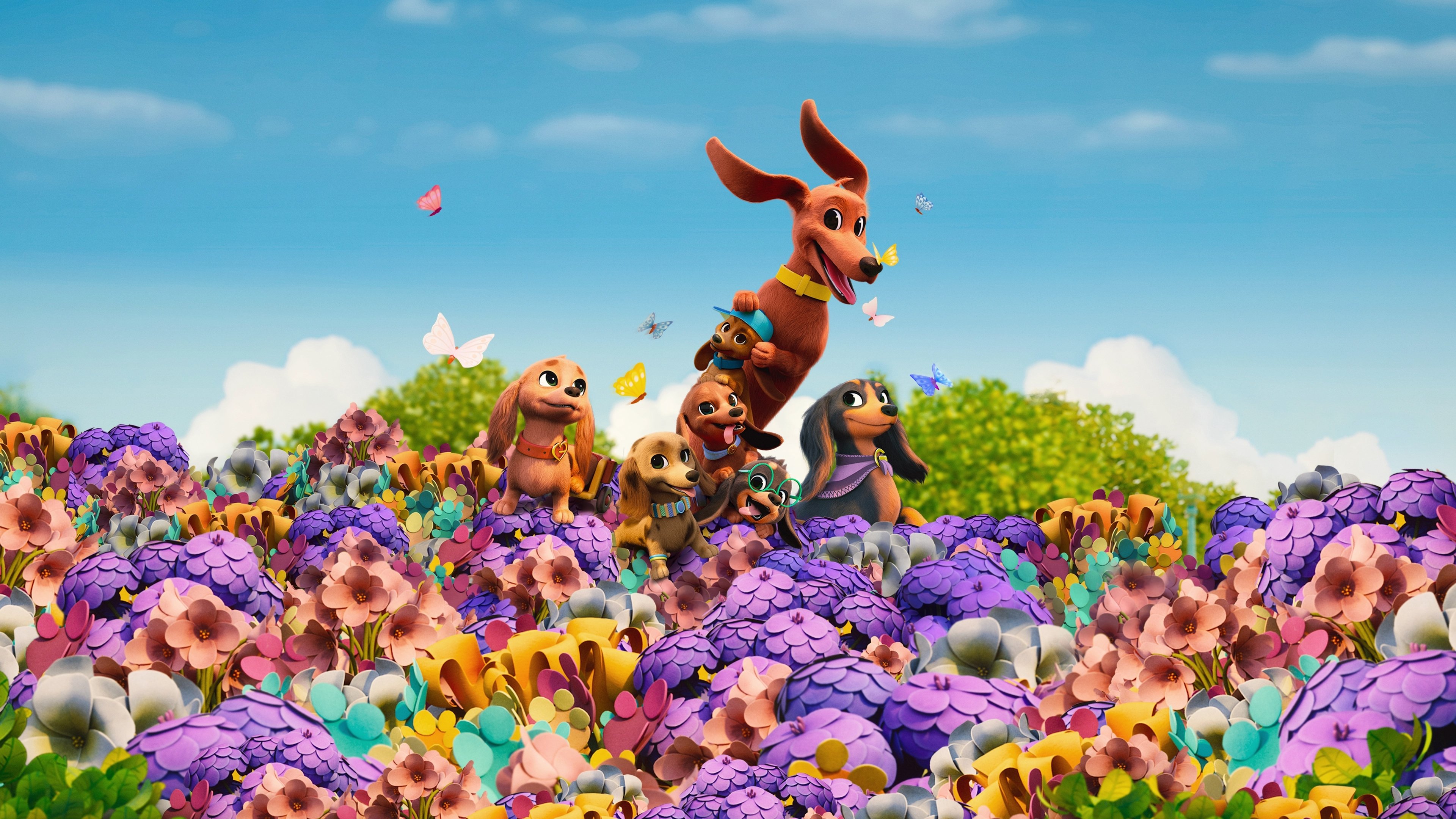 Pretzel and the Puppies Background