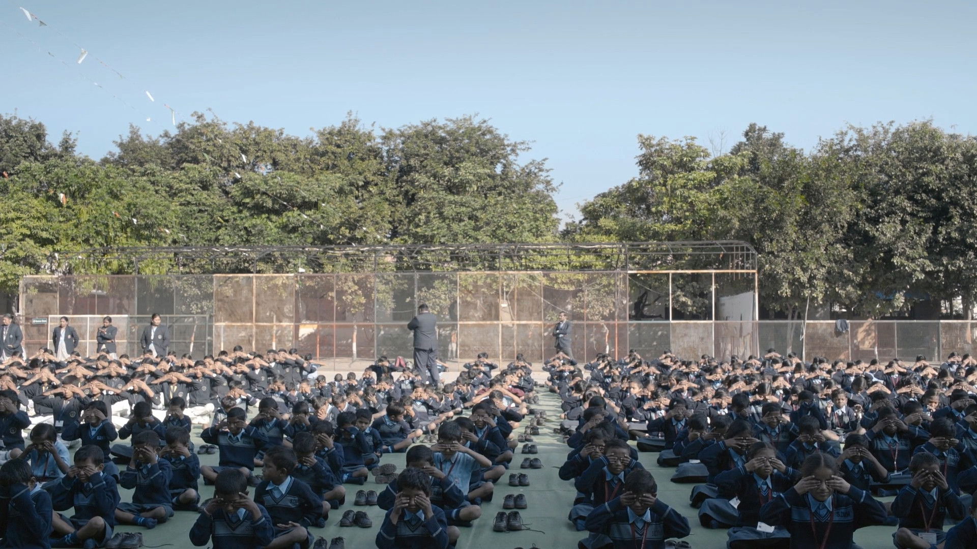 A Rifle and a Bag Background
