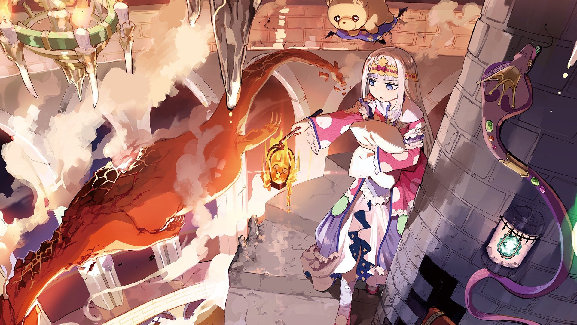 Sleepy Princess in the Demon Castle Background