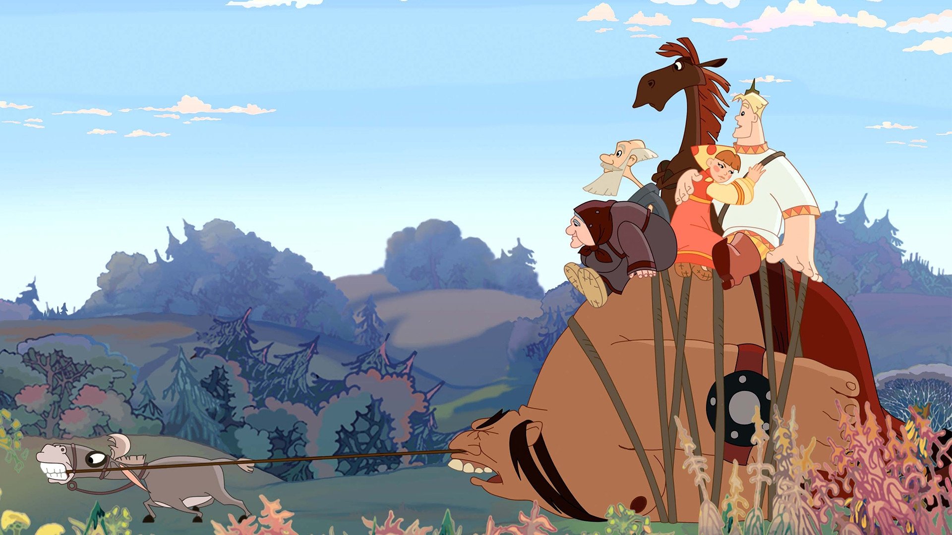 Alesha Popovich and Tugarin the Dragon Background