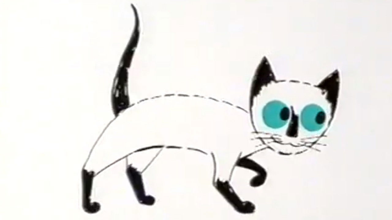 Pussycat with the Blue Eyes Background