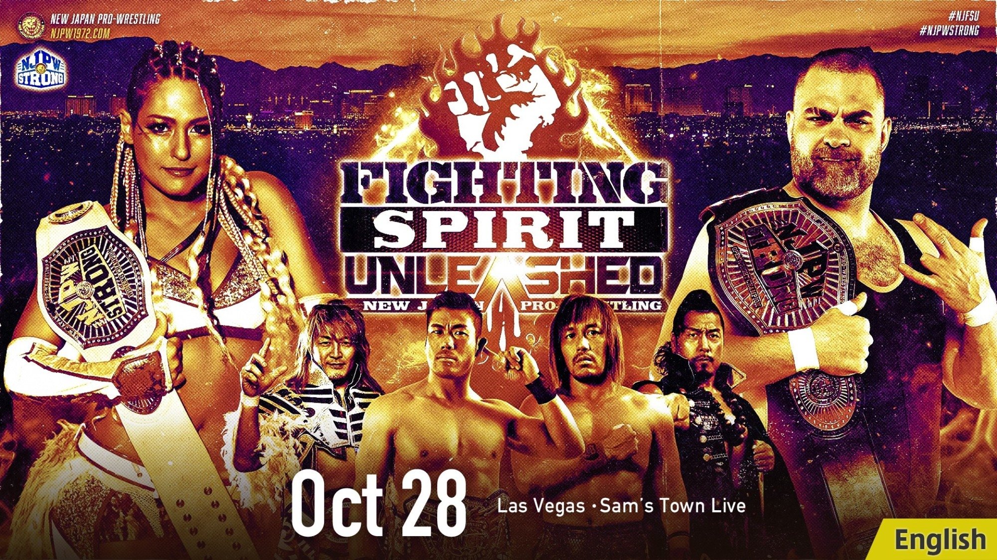 NJPW STRONG Fighting Spirit Unleashed 2023 Background