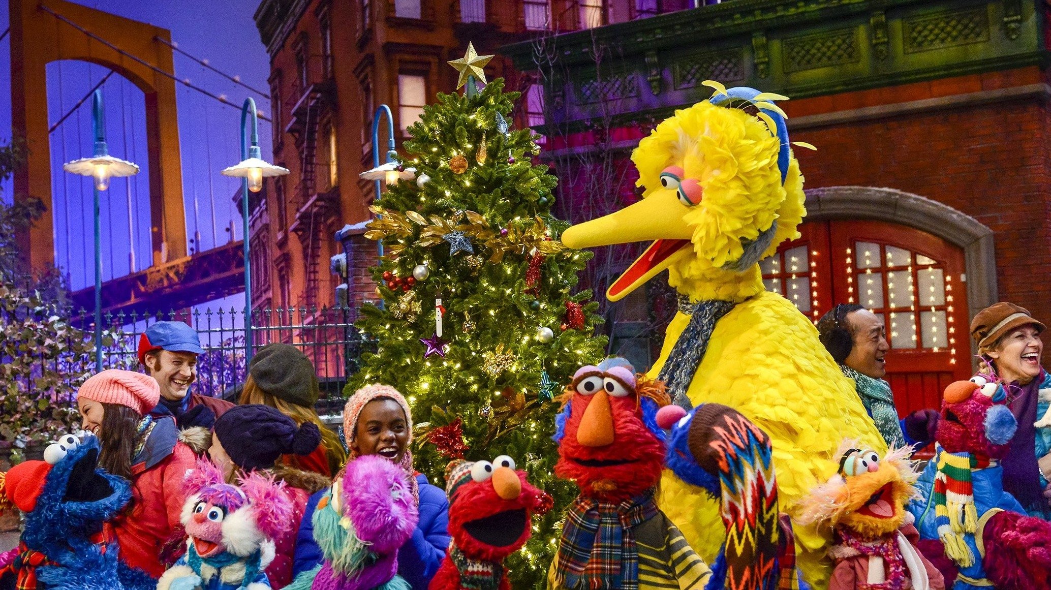 Once Upon a Sesame Street Christmas Background