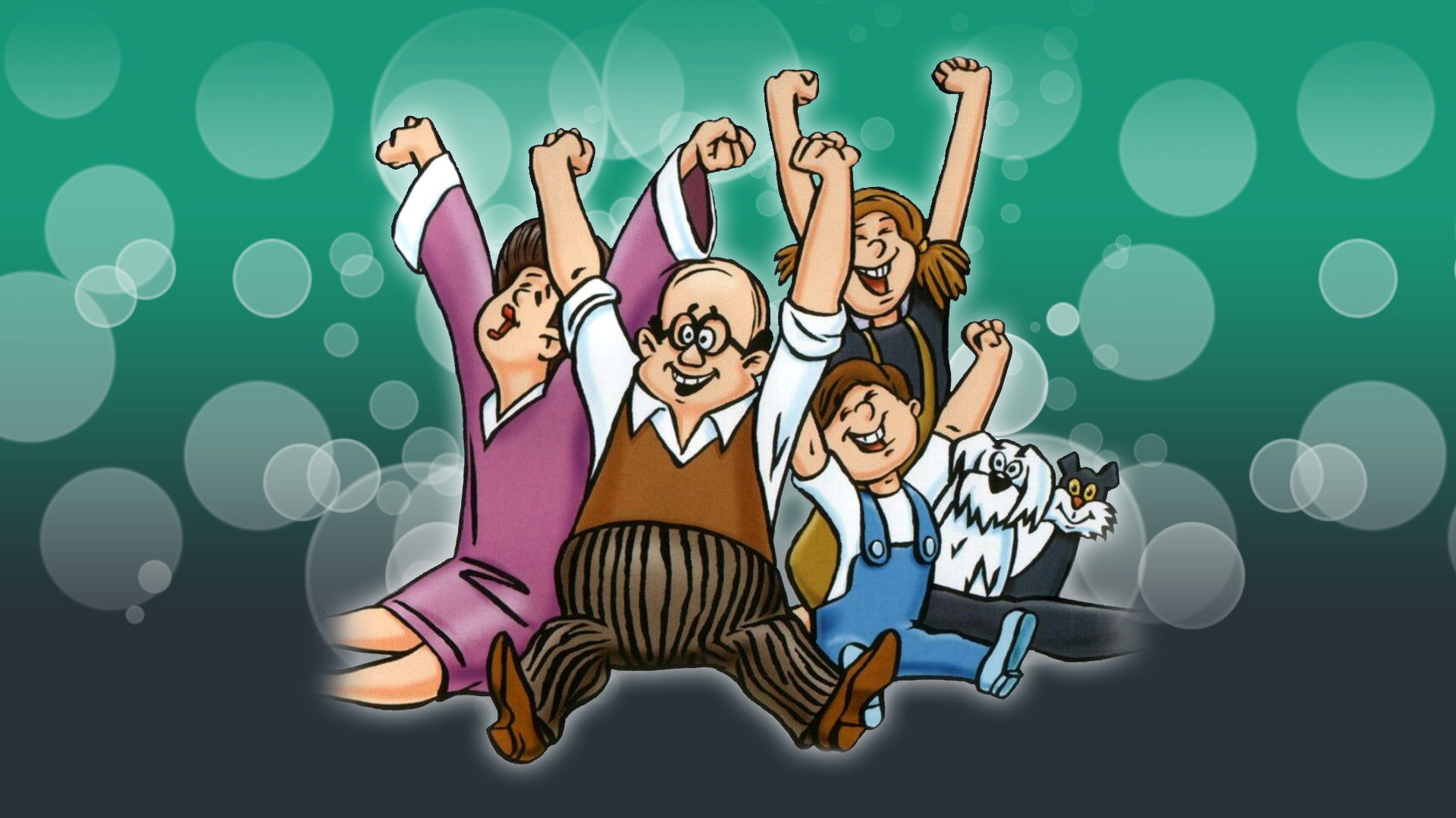 Üzenet a jövőből - A Mézga család különös kalandjai Background