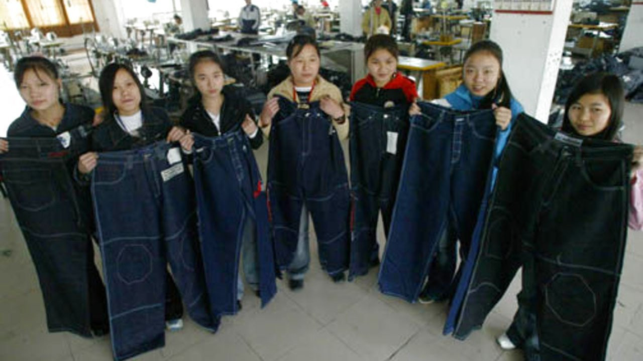 China Blue Background