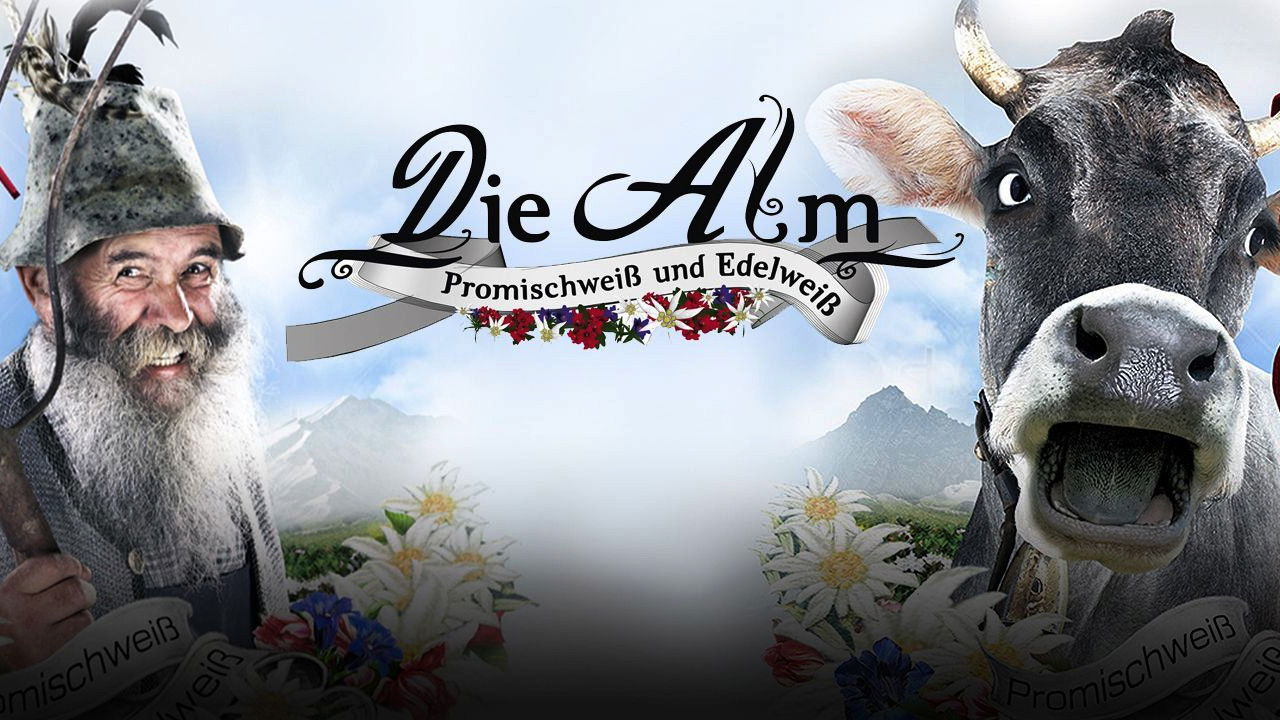 Die Alm - Promischweiß und Edelweiß Background