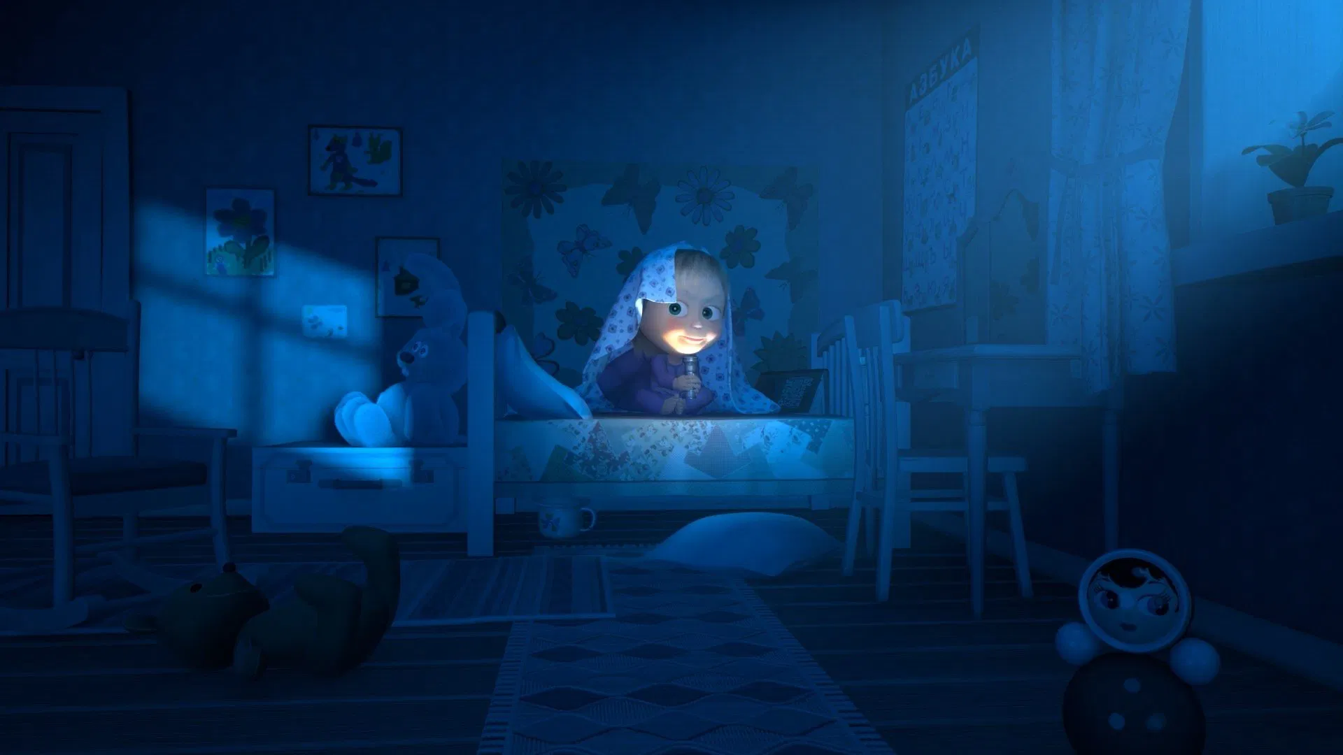 Masha's Spooky Stories Background