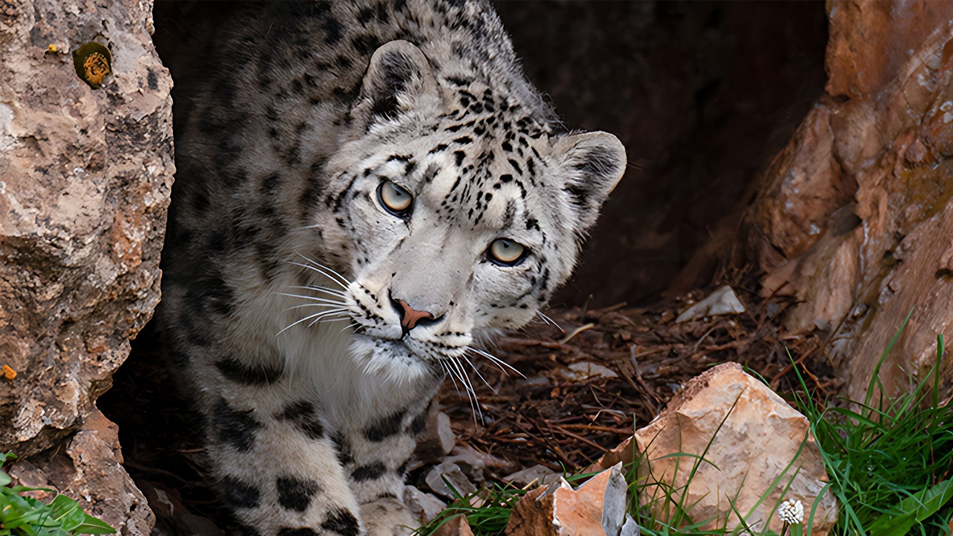 Snow Leopards and Friends Background