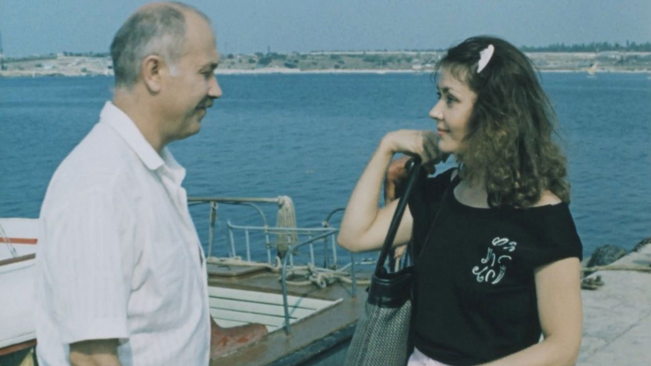 A Man from the Black 'Volga‎' Background