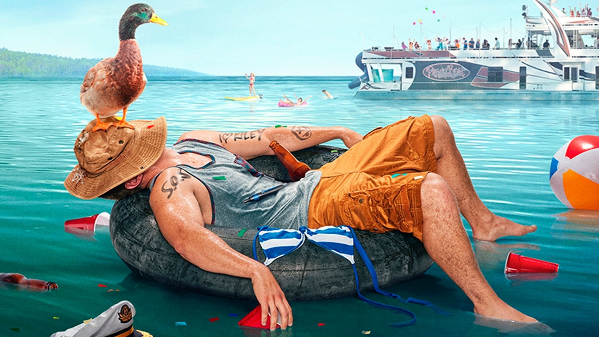 Party Boat Background