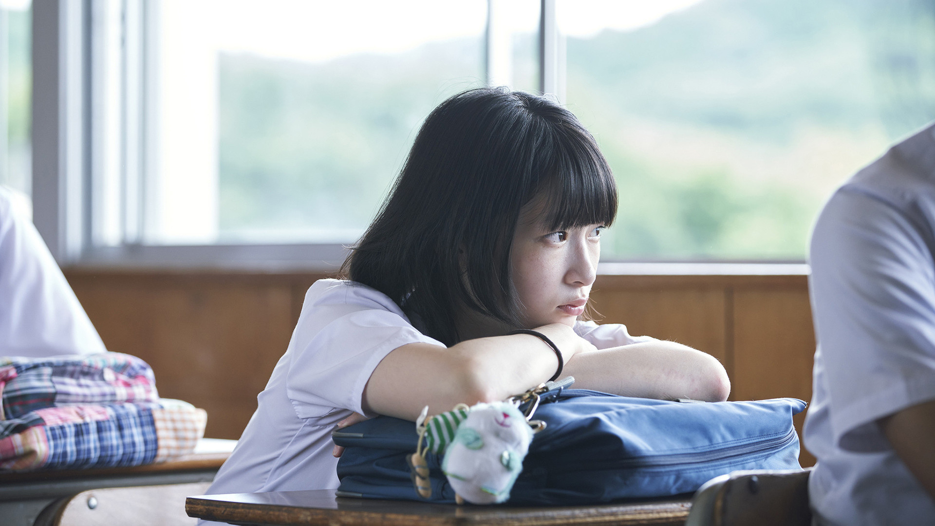 A Girl on the Shore Background