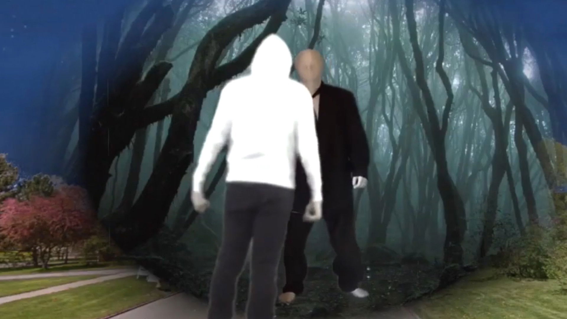 A Self-Induced Hallucination Background