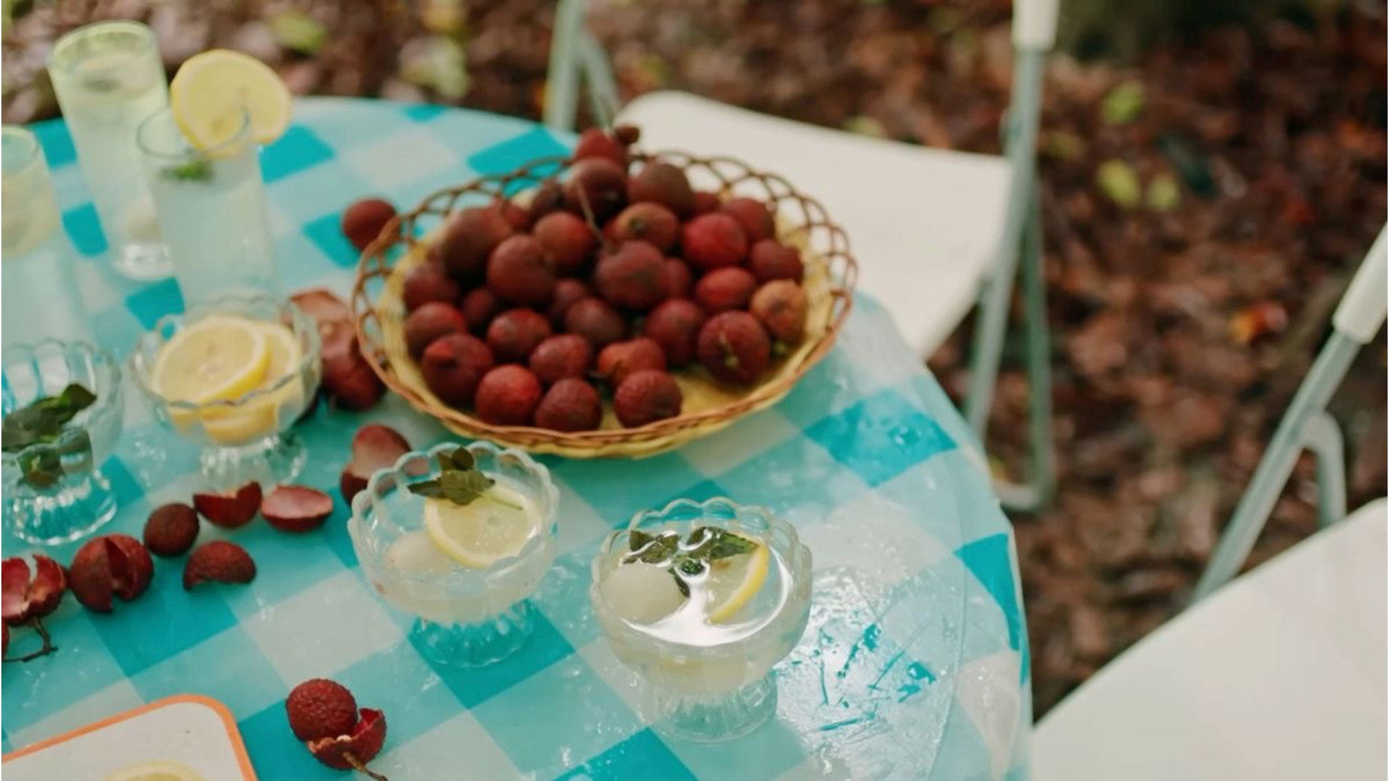 Secrets Happened on the Litchi Island Background