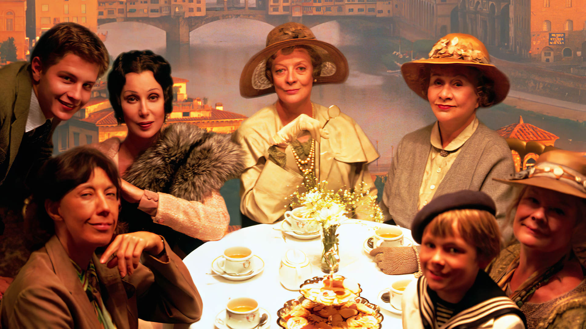 Tea with Mussolini Background